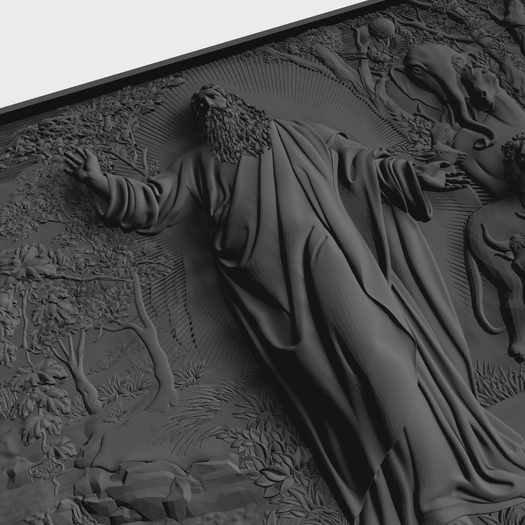 Adam Eve Bible Story STL CNC File CNC STL file preview 2