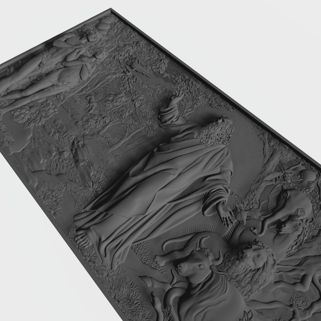 Adam Eve Bible Story STL CNC File CNC STL file preview 3