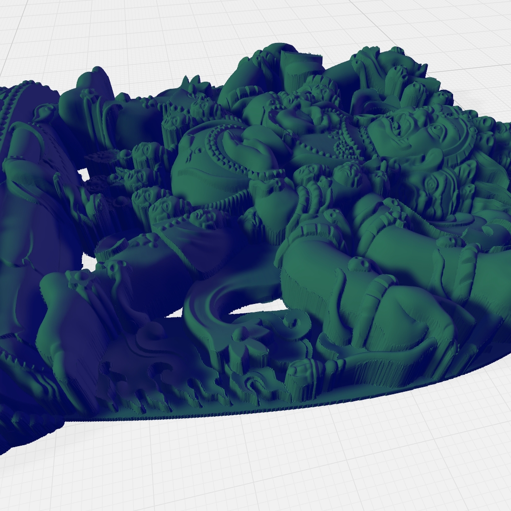Angry Deity God CNC STL file preview 3