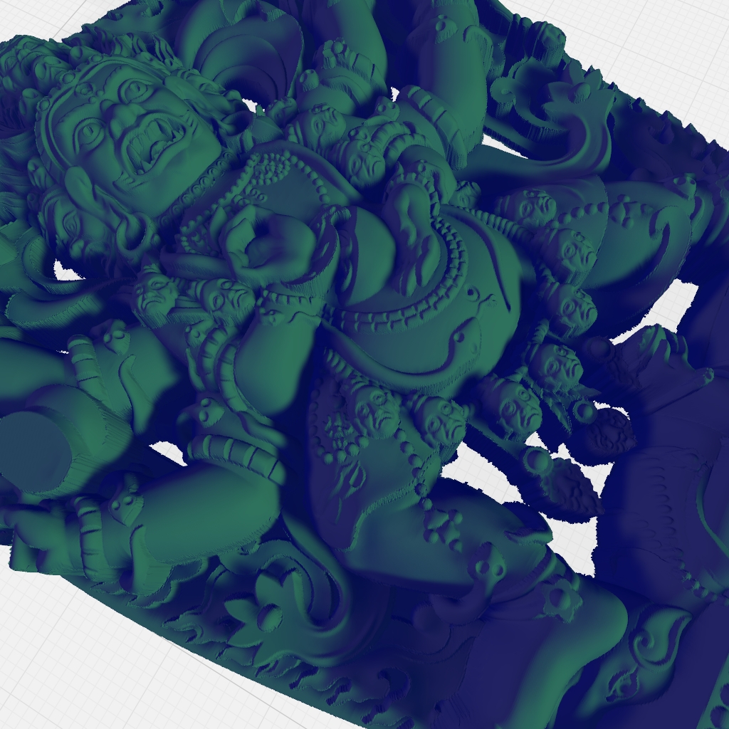 Angry Deity God CNC STL file preview 4