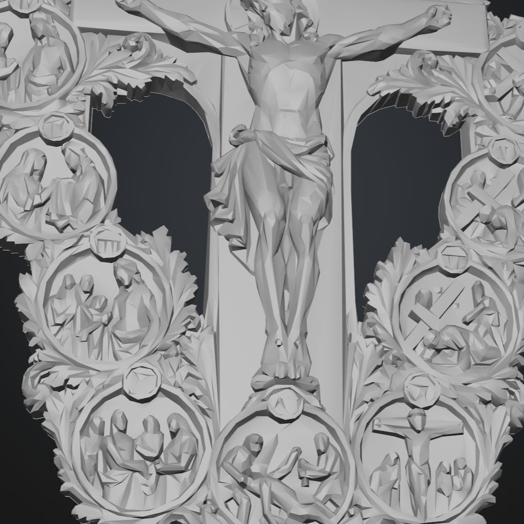 Angular Stations Of The Cross CNC STL file preview