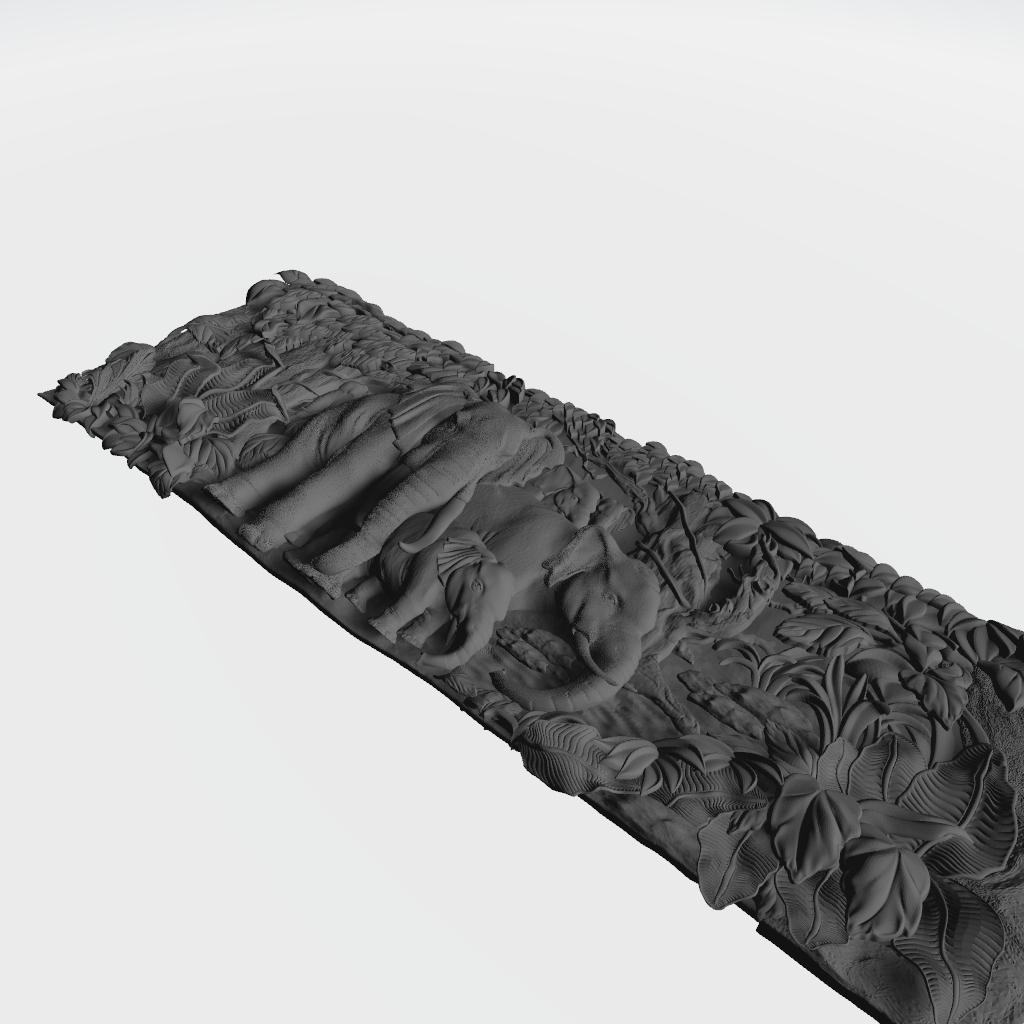 Animals Jungle Elephants Wildlife Safari CNC STL Model CNC STL file preview 2