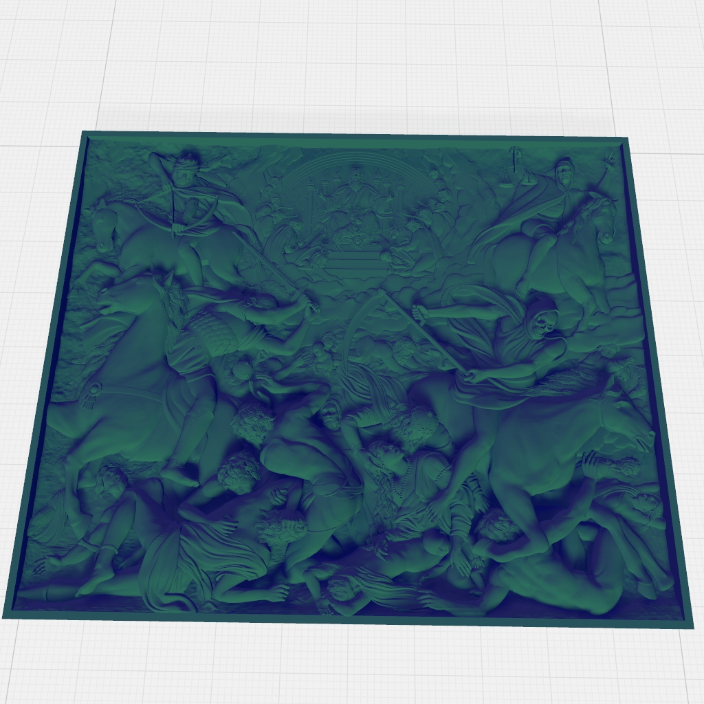 Biblical Bible Story Apocalypse Horsemen CNC STL file preview 2