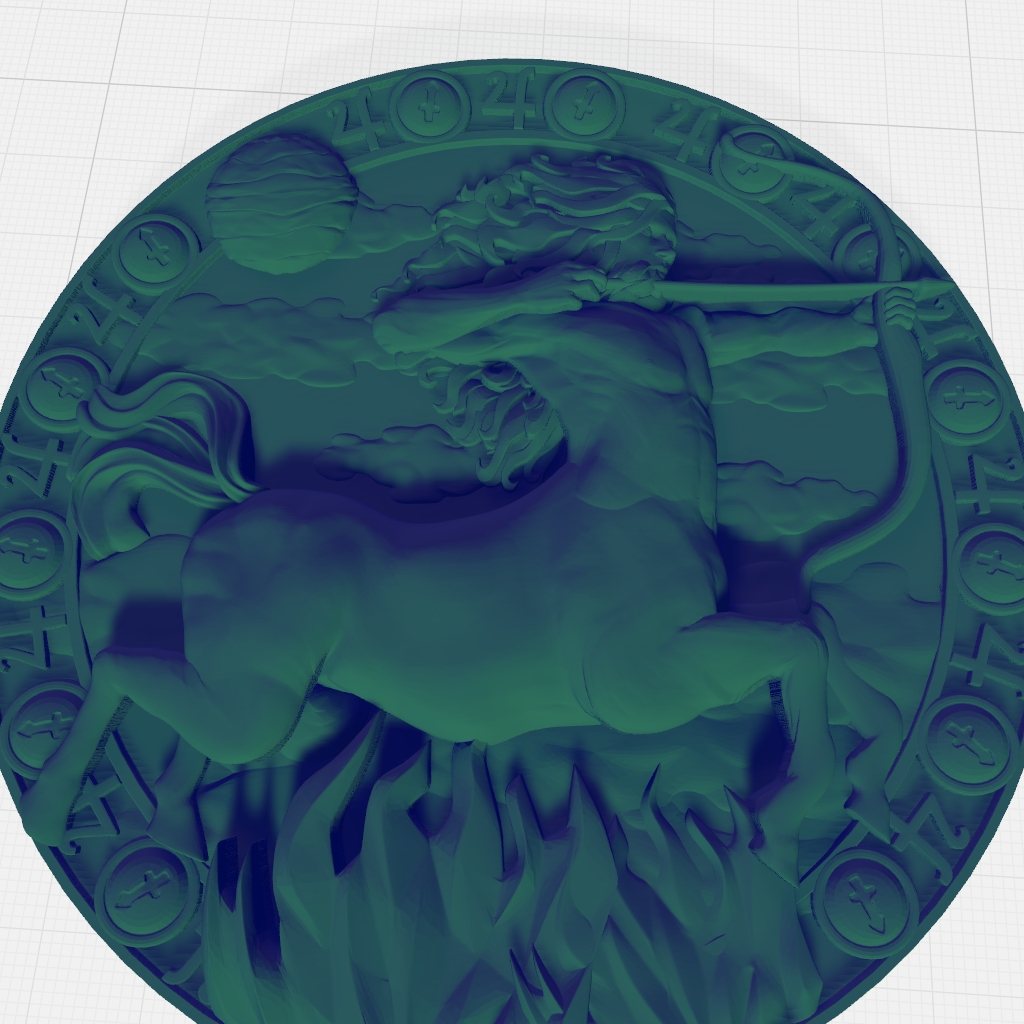 Astrology Sagittarius CNC STL Model 11 CNC STL file preview