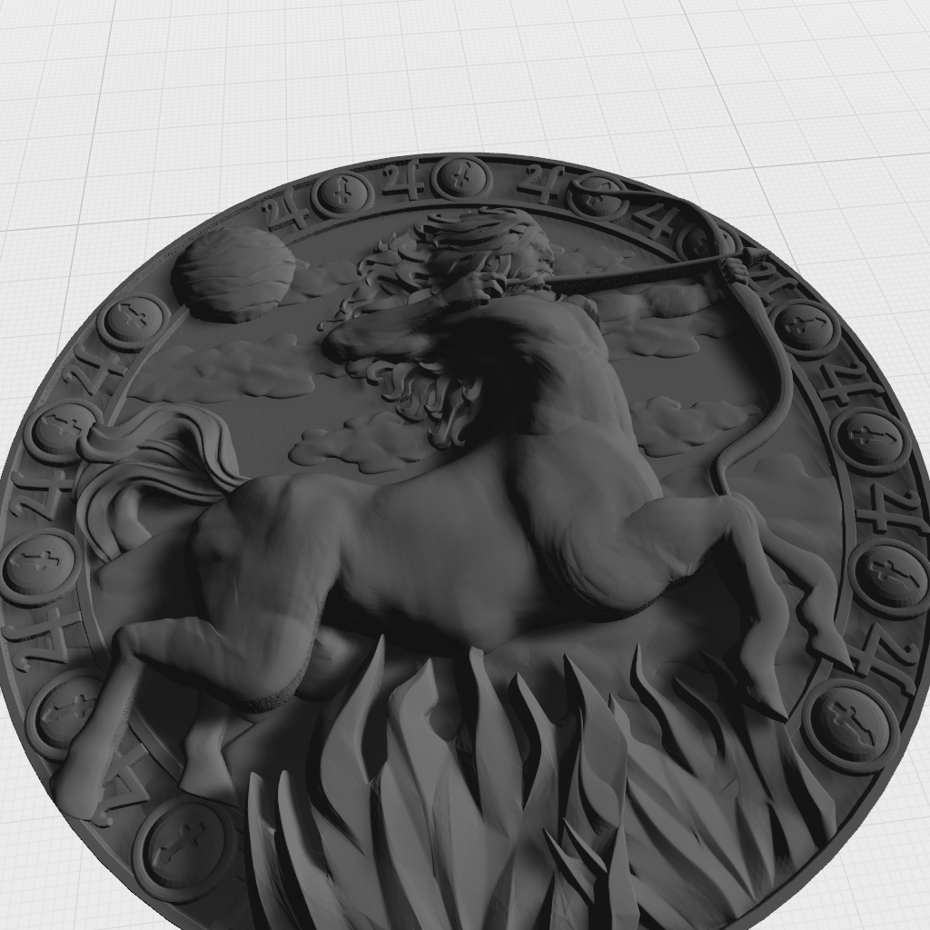 Astrology Sagittarius CNC STL Model 11 CNC STL file preview 3