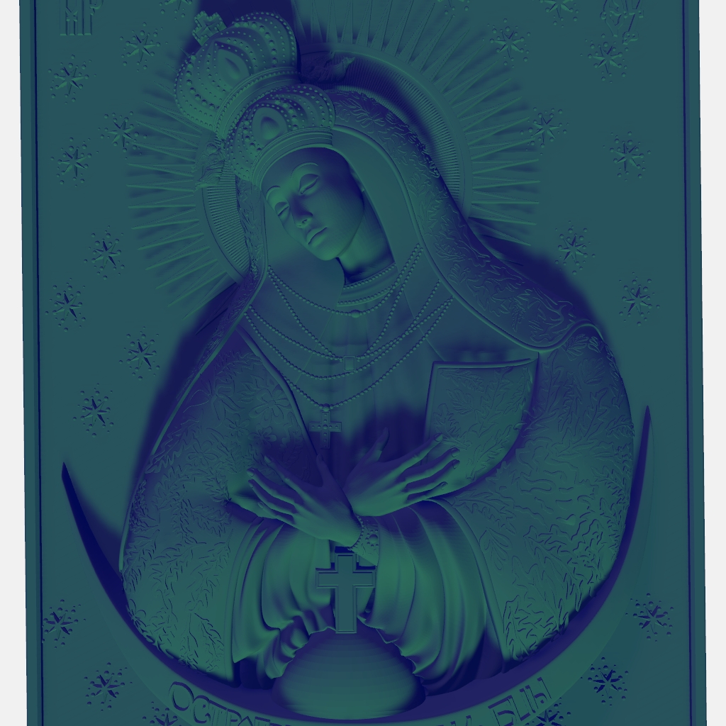 Beautiful Christian Catholic Christ Lady CNC Model CNC STL file preview