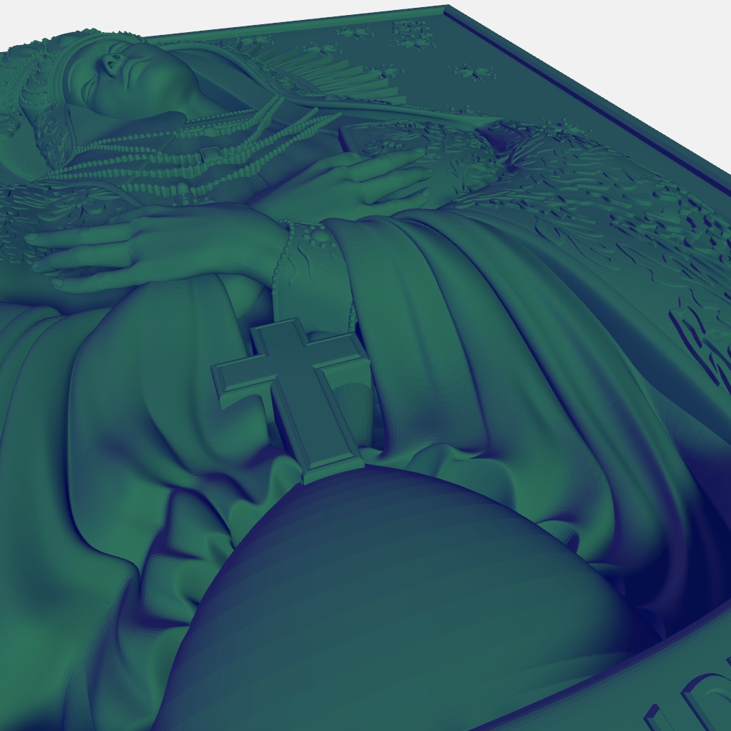 Beautiful Christian Catholic Christ Lady CNC Model CNC STL file preview 3
