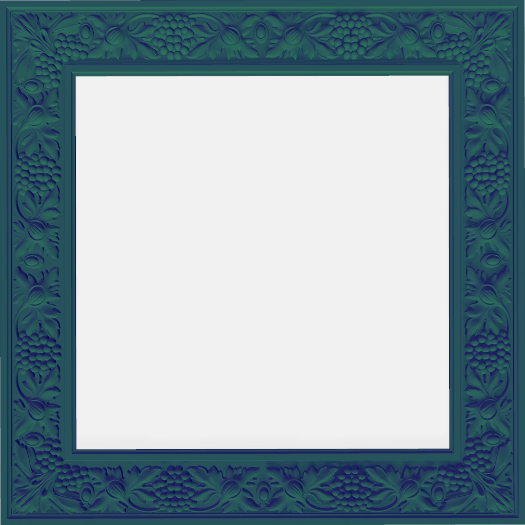 Beautiful Frame CNC STL file preview