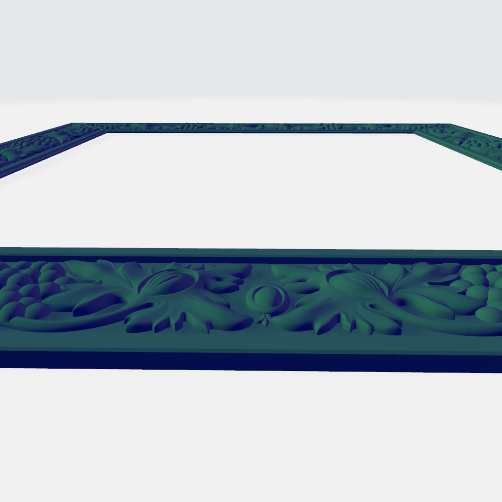 Beautiful Frame CNC STL file preview 2