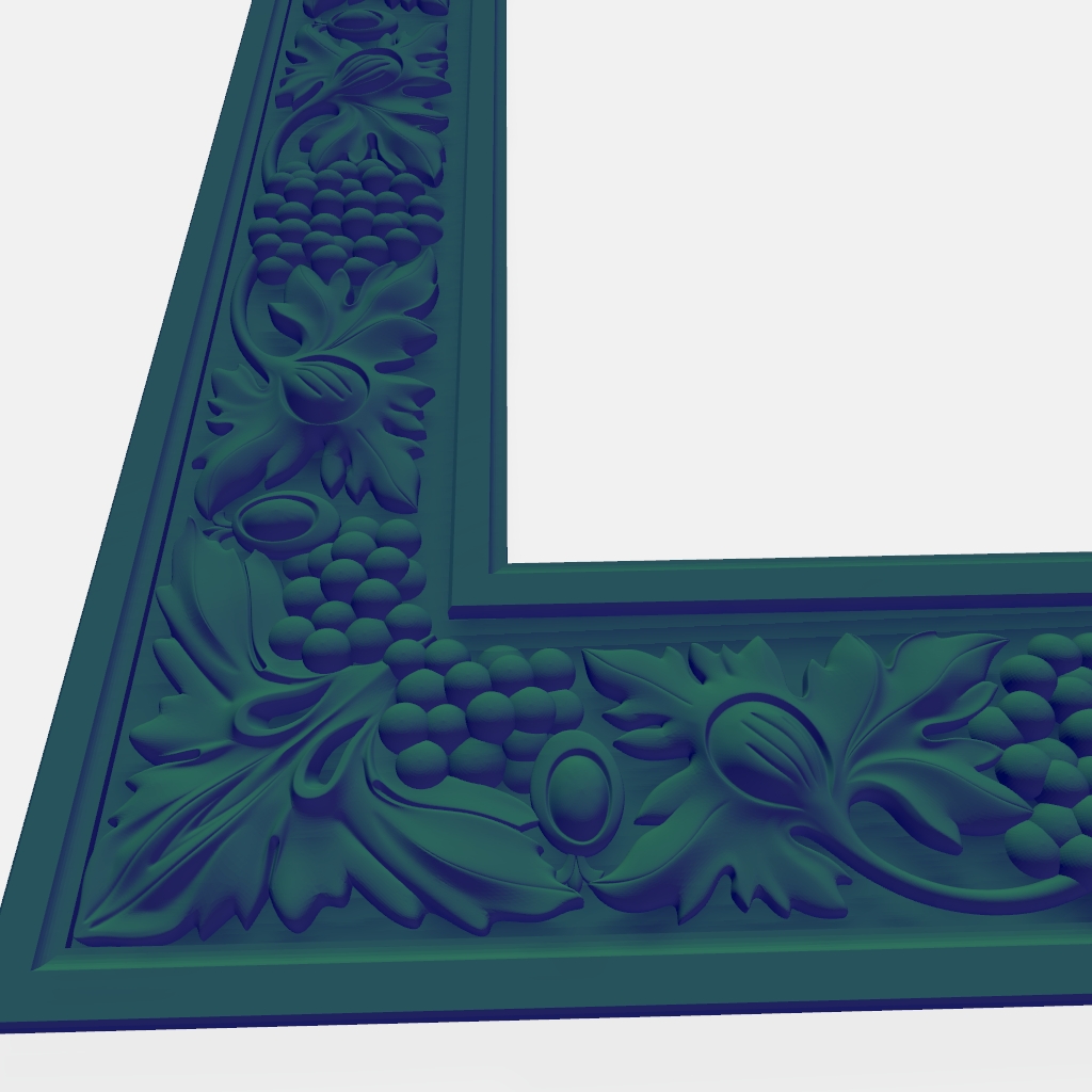 Beautiful Frame CNC STL file preview 3