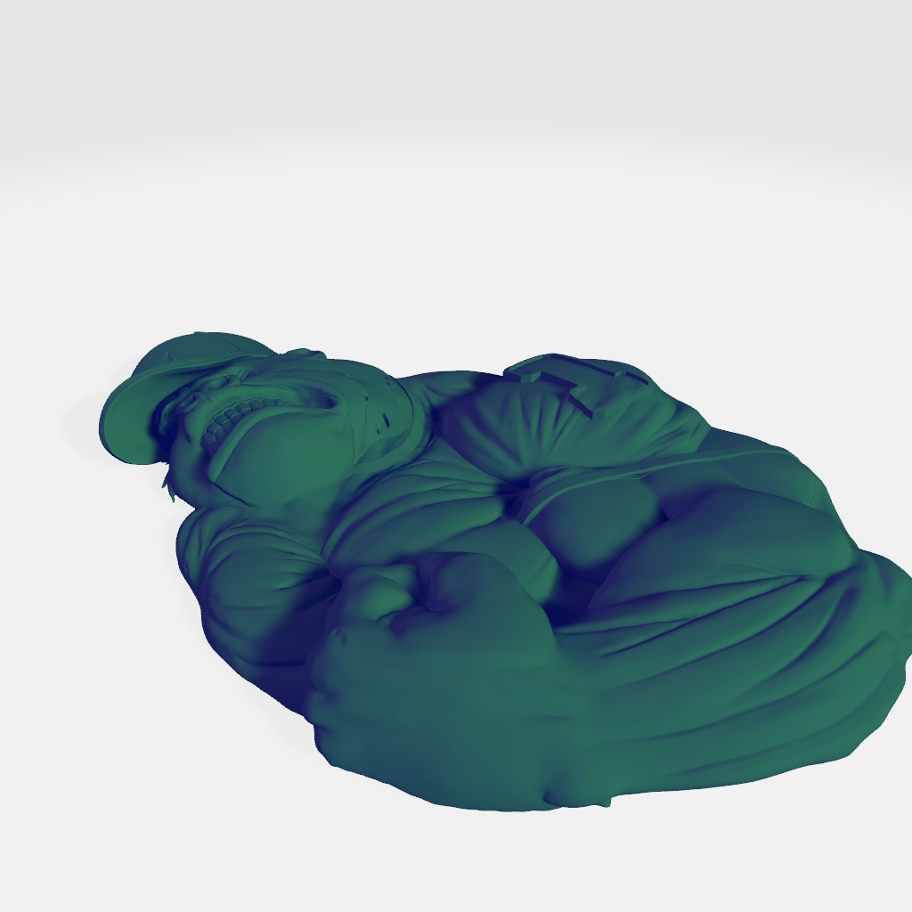 Body Builder Muscle Gorilla CNC STL file preview 3