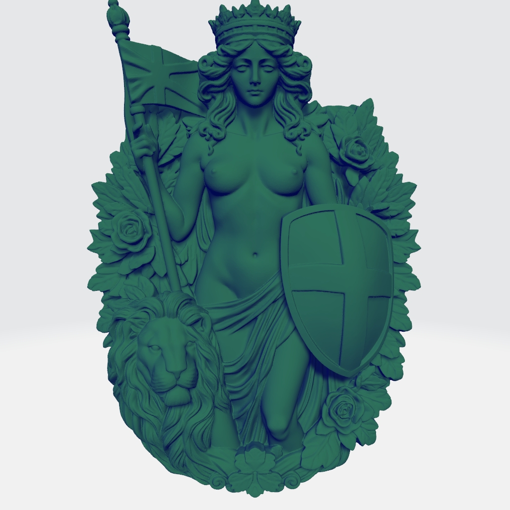 Britannia CNC STL file preview