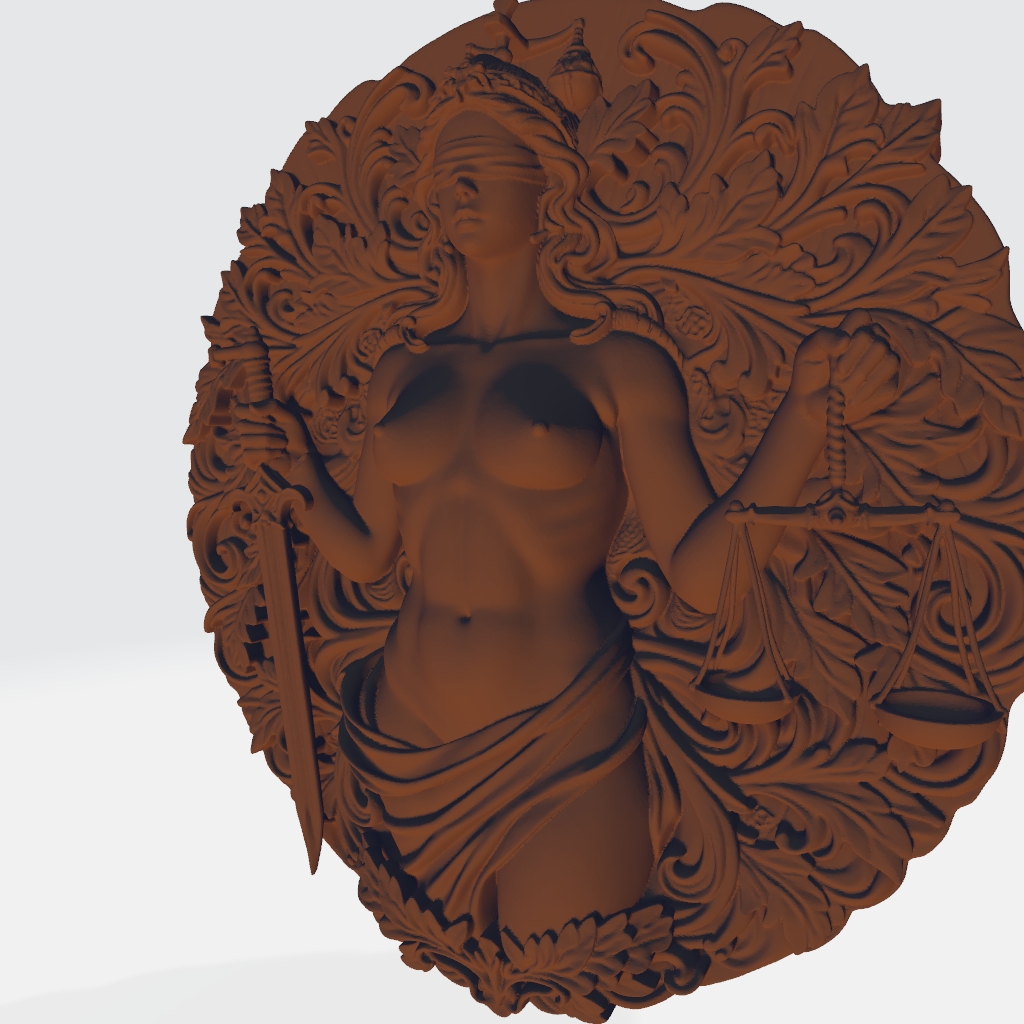 British Justice Nude CNC STL file preview 2