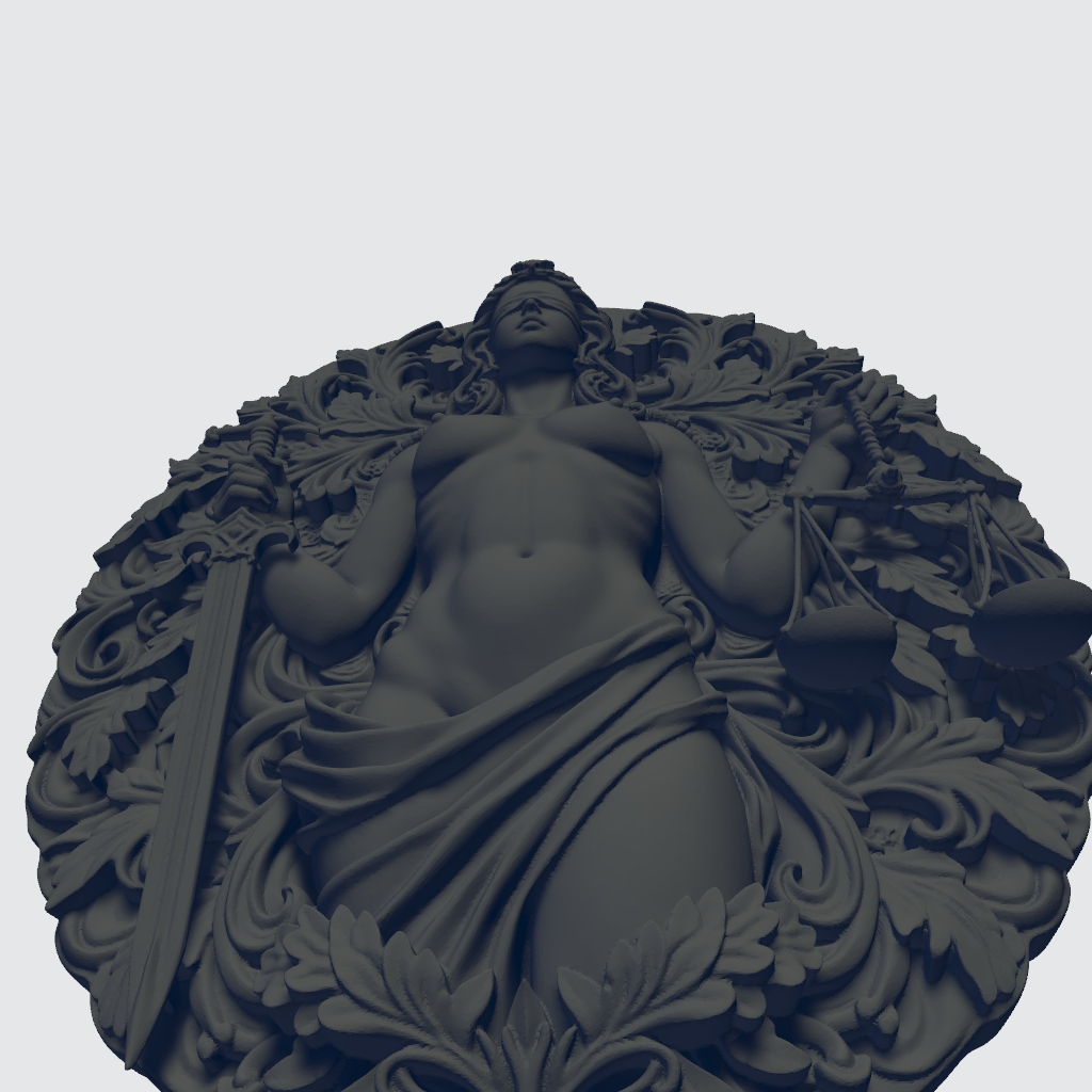 British Justice Nude CNC STL file preview 3