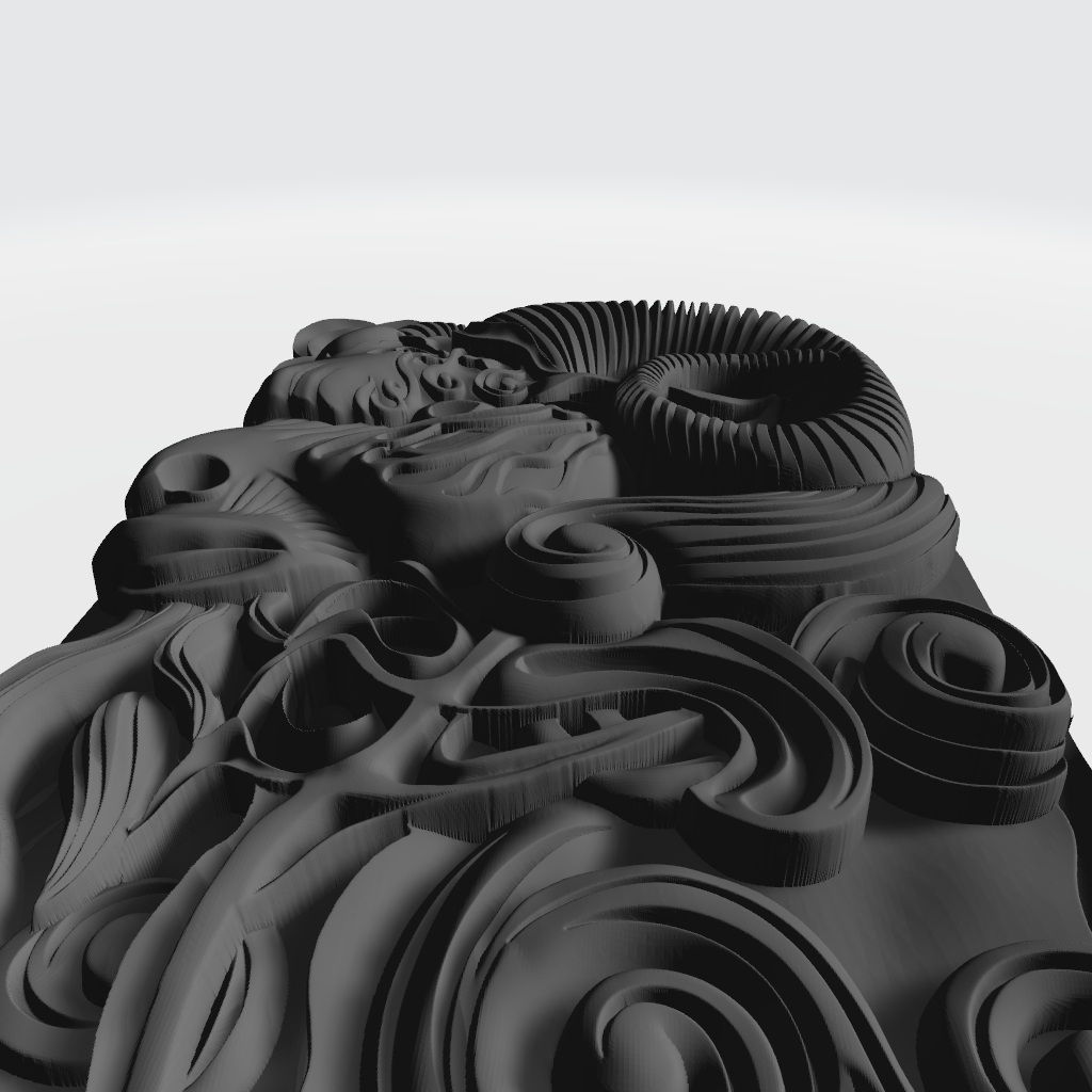 Celtic Goat CNC STL file preview
