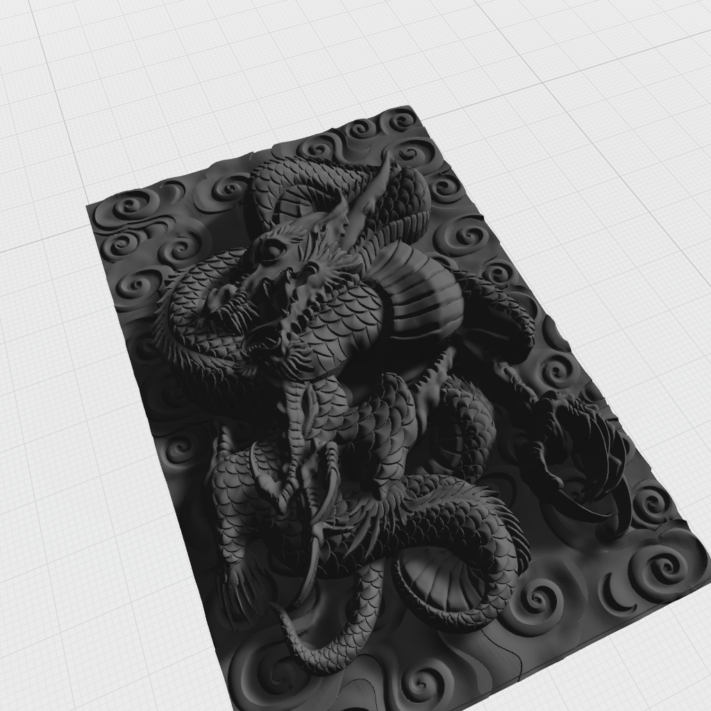 China Dragon CNC STL file preview