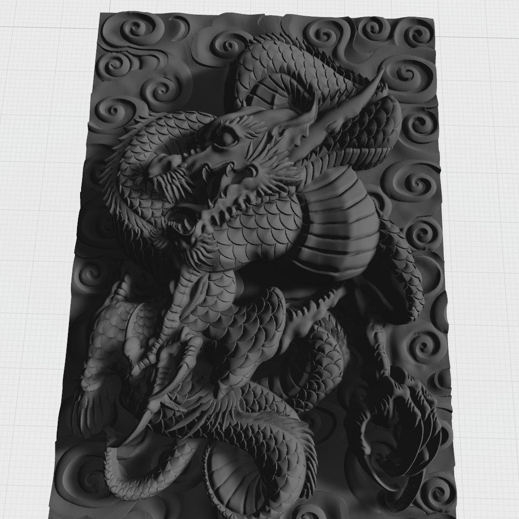 China Dragon CNC STL file preview 2
