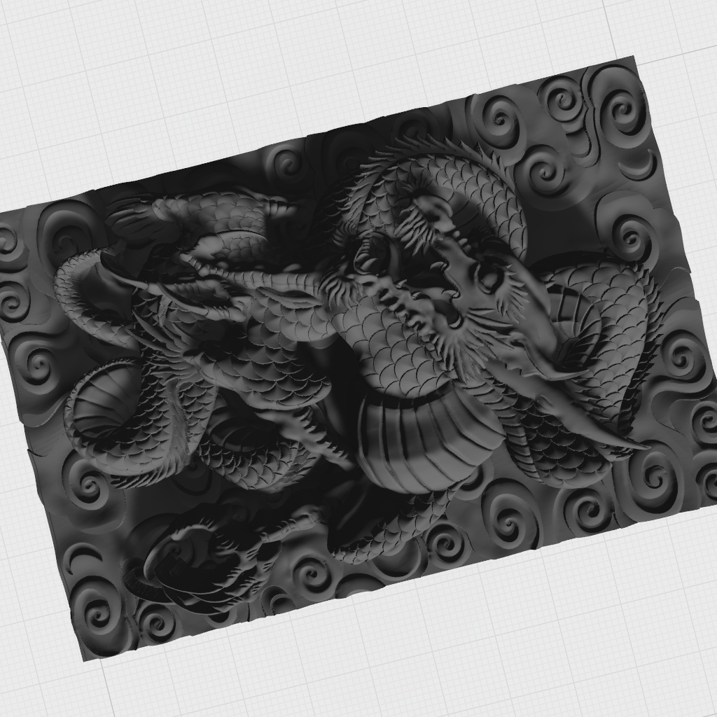 China Dragon CNC STL file preview 4