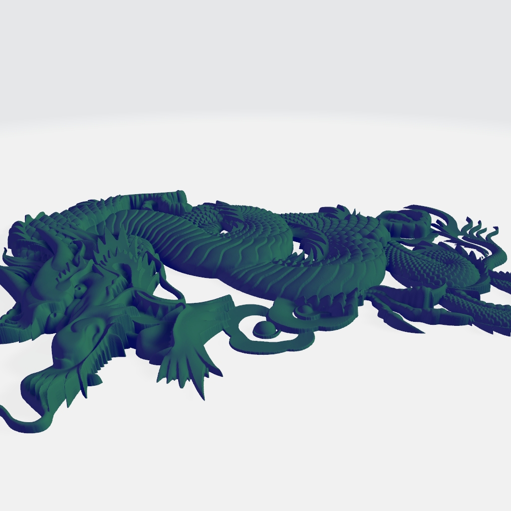 Chinese Dragon Typical CNC STL file preview 3