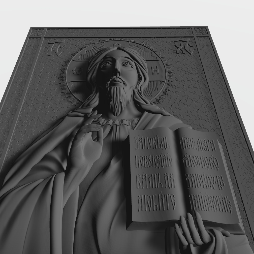 Christ Is King CNC Model CNC STL file preview 2