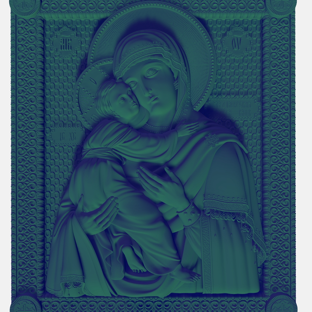 Christ Our Lady CNC STL file preview