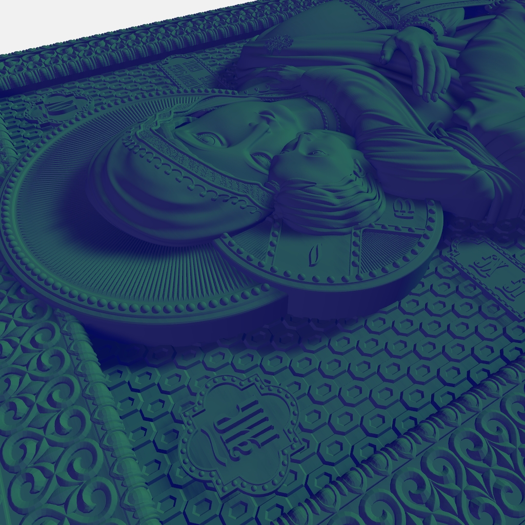 Christ Our Lady CNC STL file preview 4