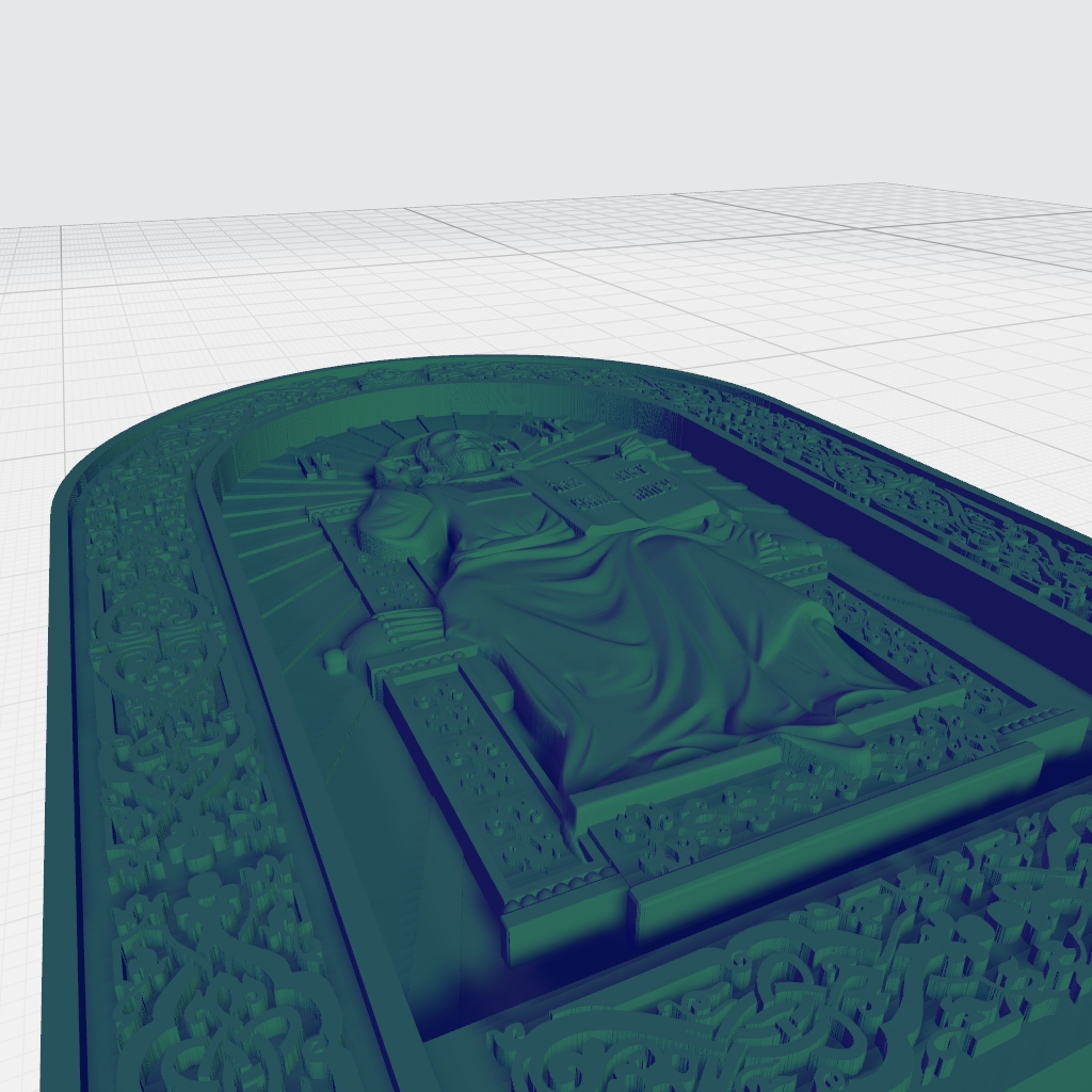 Christ Throne Savior Orthodox Religious CNC STL Model CNC STL file preview 2