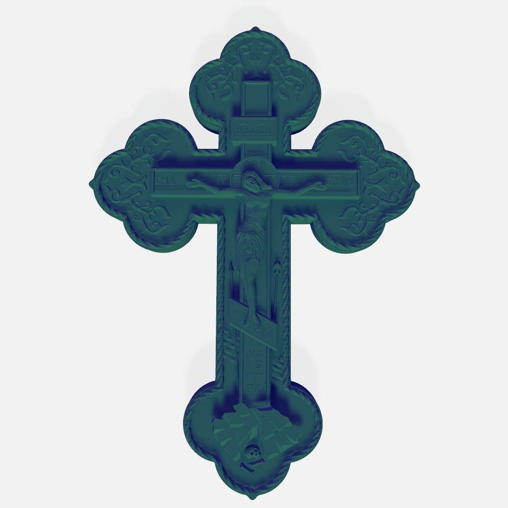 Cross Crucifix Variant Modern CNC STL file preview 2