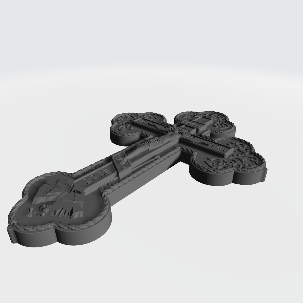 Cross Crucifix Variant Modern CNC STL file preview 4