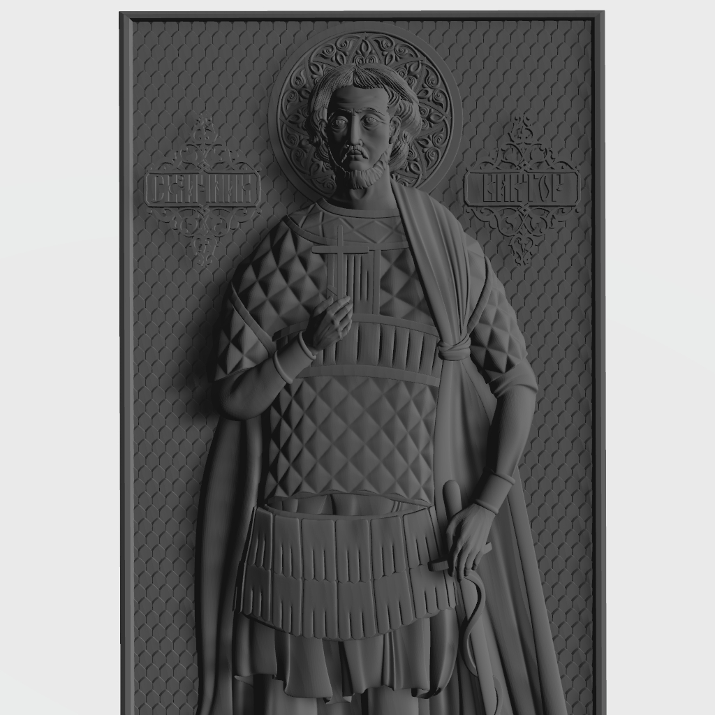 Crusader Knight CNC STL file preview