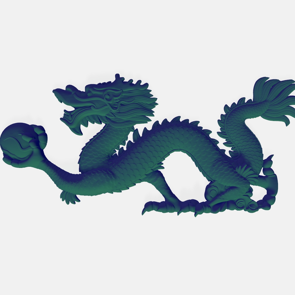 Dragon Ball CNC STL file preview