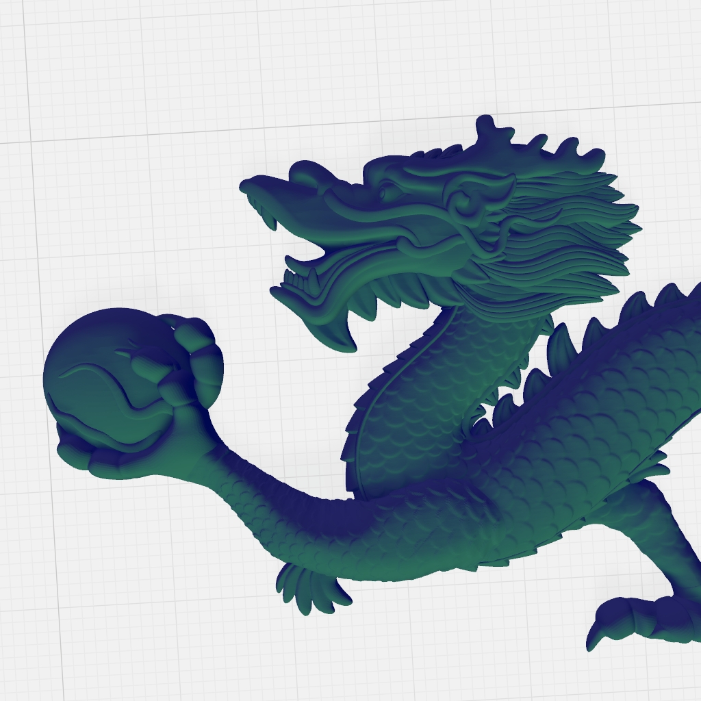 Dragon Ball CNC STL file preview 2