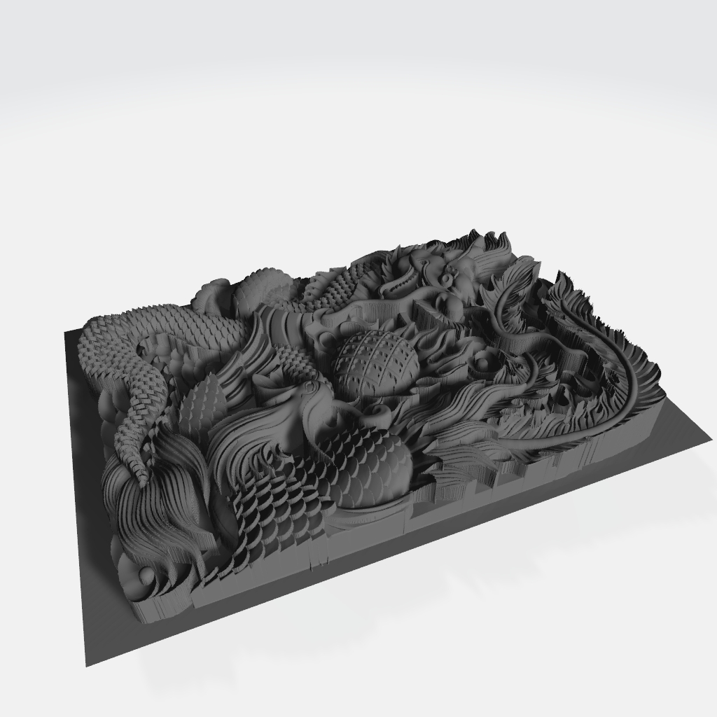 Dragon Battles Phoenix CNC STL file preview 2