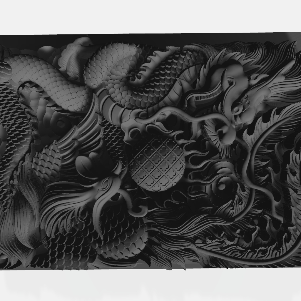 Dragon Battles Phoenix CNC STL file preview 3