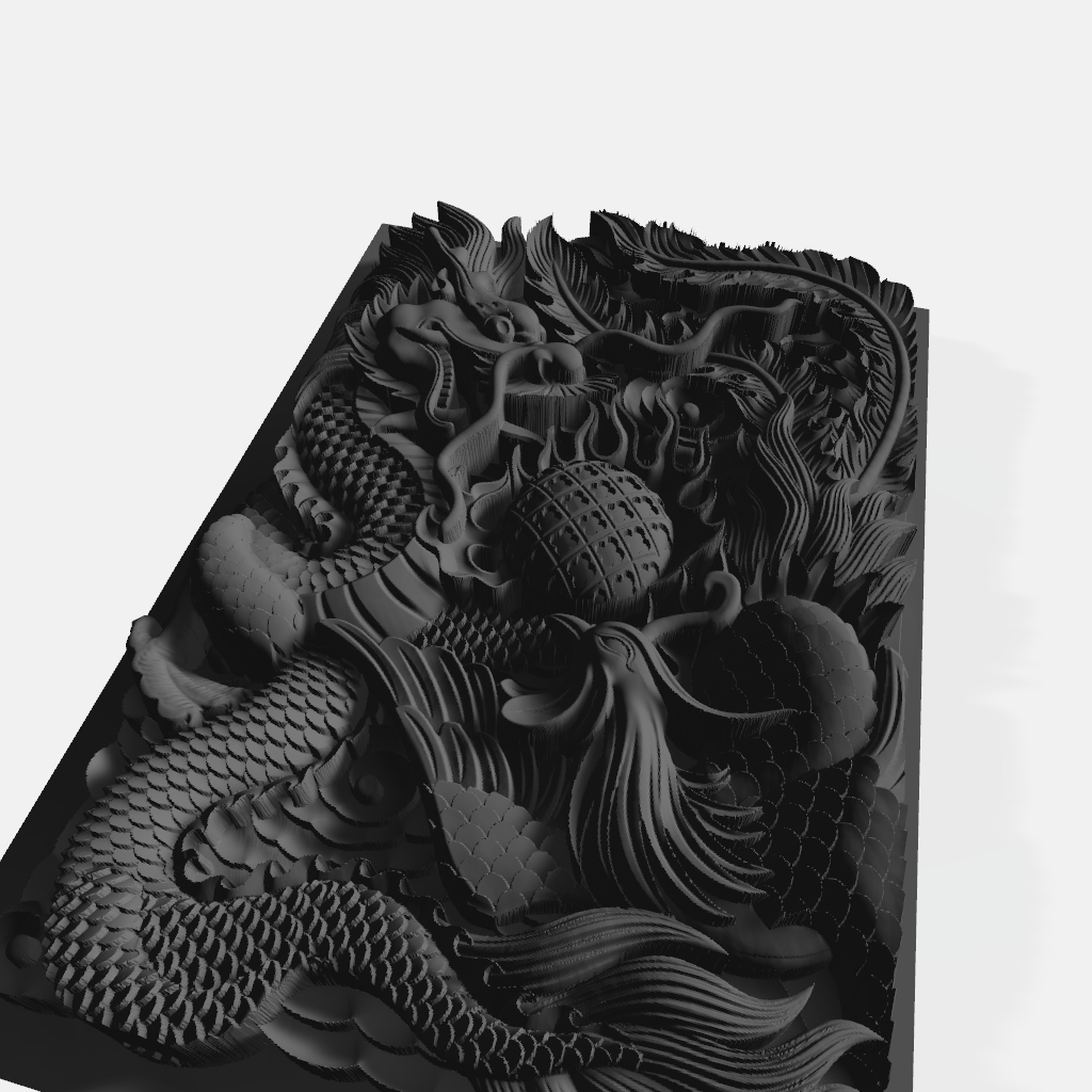 Dragon Battles Phoenix CNC STL file preview 4