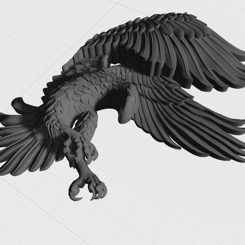 Eagle Clear CNC STL file preview 2