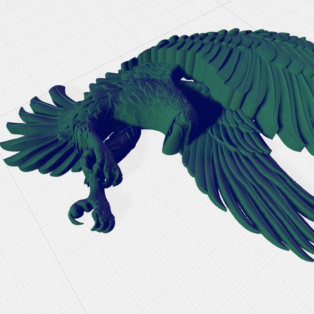Eagle Clear CNC STL file preview 3