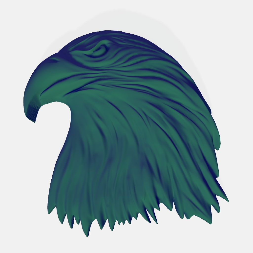 Eagle Head Greenman Face CNC STL file preview
