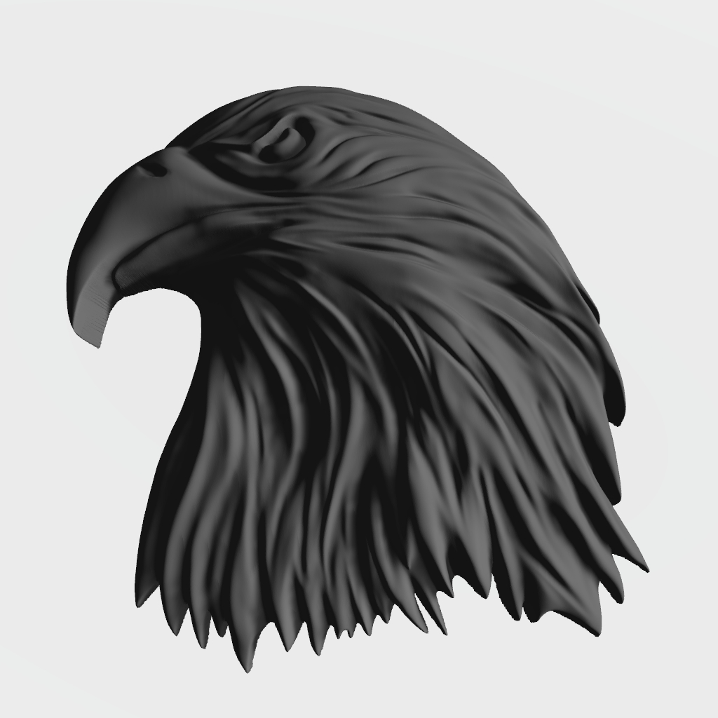 Eagle Head Greenman Face CNC STL file preview 2