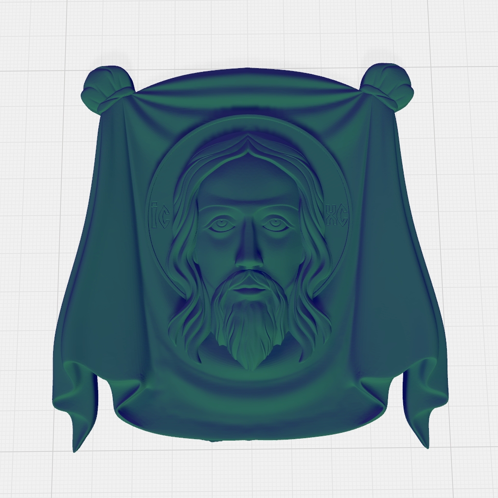 Face Jesus CNC STL Model CNC STL file preview