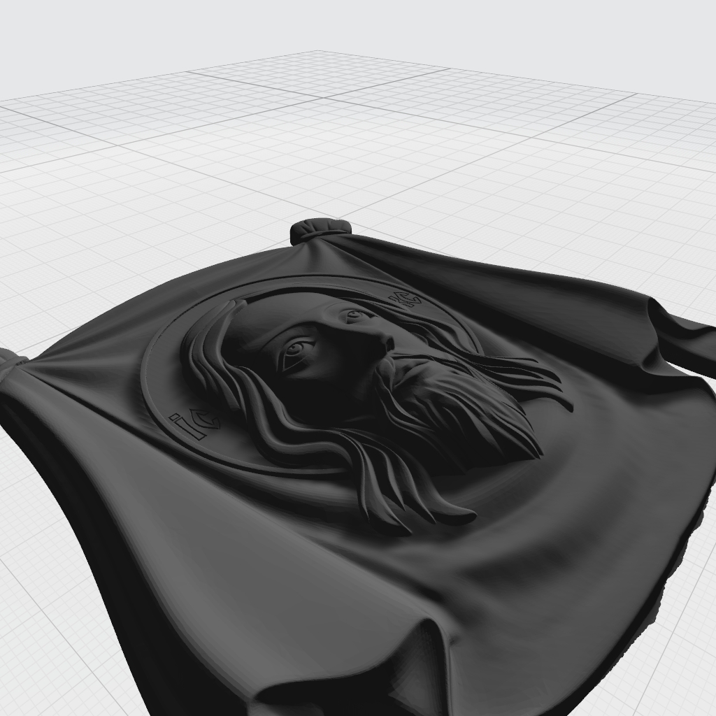 Face Jesus CNC STL Model CNC STL file preview 3