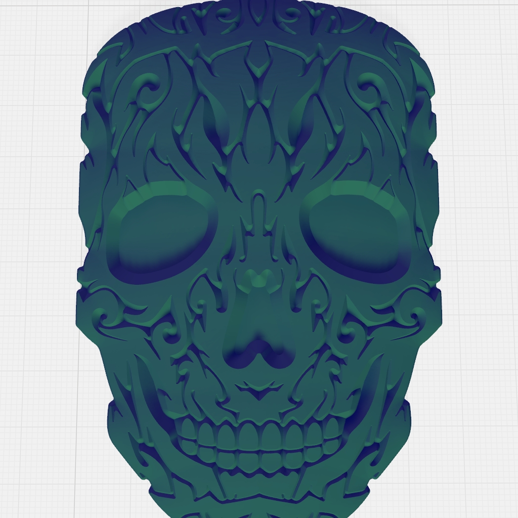 Faces Skull Cranium Gothic Anatomy CNC STL Model 01 CNC STL file preview