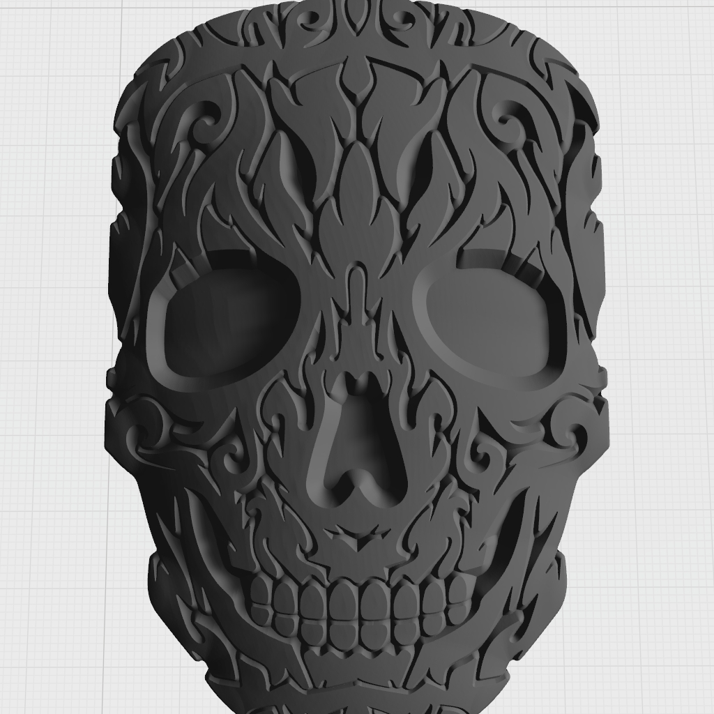 Faces Skull Cranium Gothic Anatomy CNC STL Model 01 CNC STL file preview 2