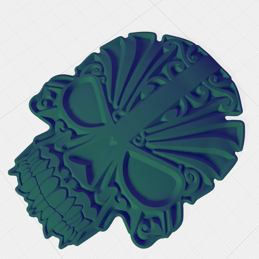 Faces Skull Cranium Gothic Anatomy CNC STL Model 03 CNC STL file preview
