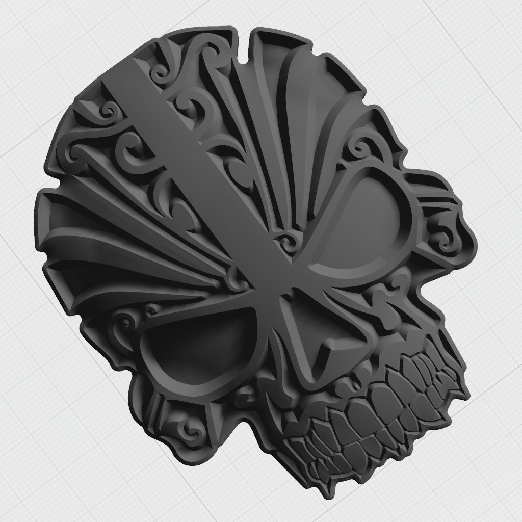 Faces Skull Cranium Gothic Anatomy CNC STL Model 03 CNC STL file preview 2