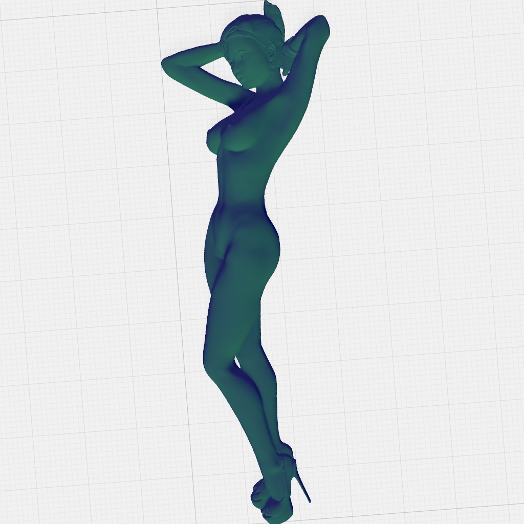 Facing Woman Portrait Female Beauty CNC STL Model 03 CNC STL file preview