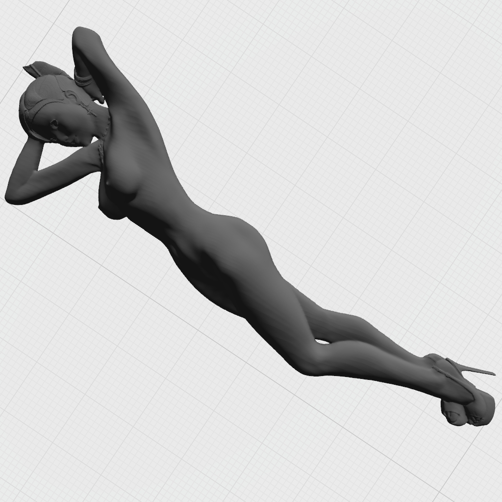 Facing Woman Portrait Female Beauty CNC STL Model 03 CNC STL file preview 3