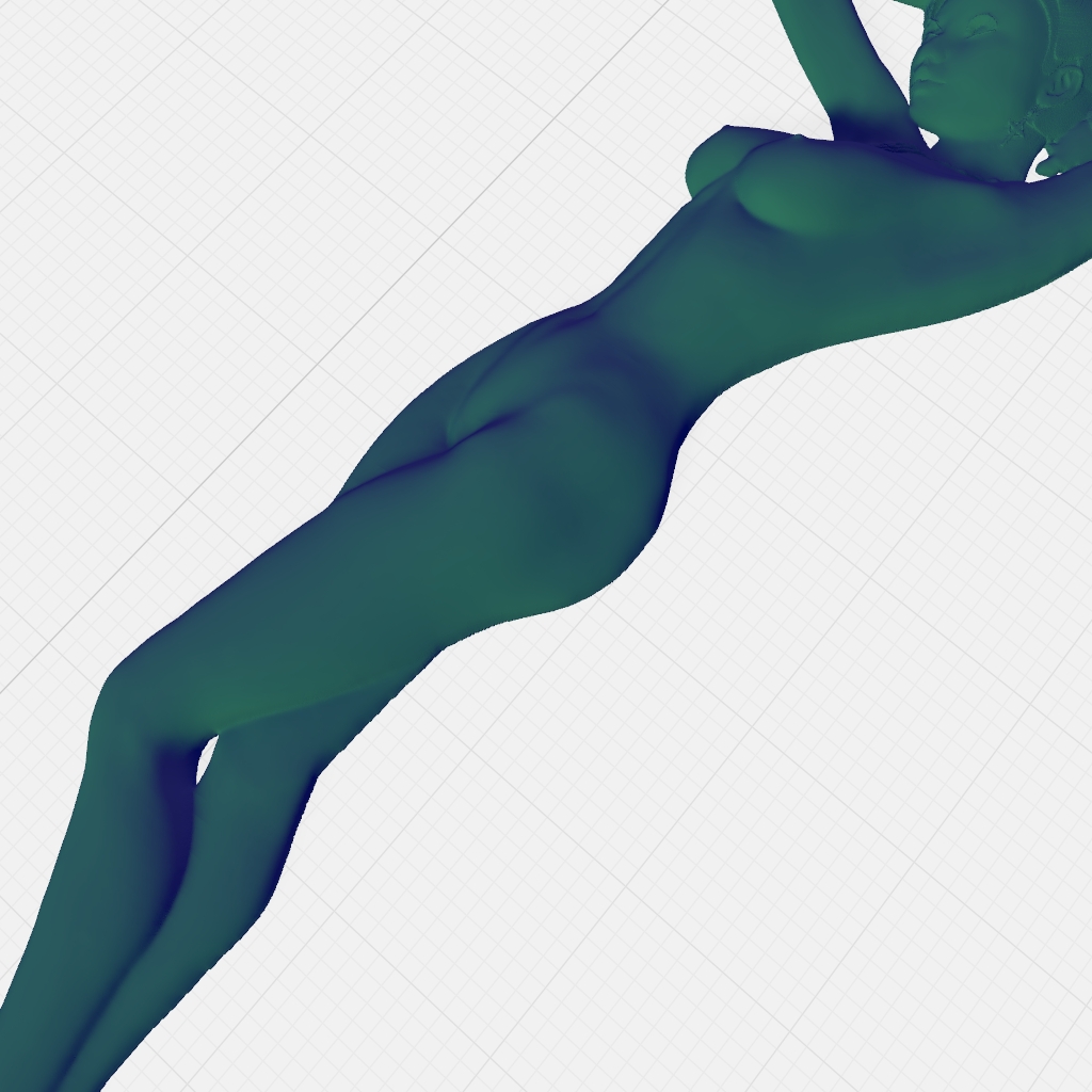 Facing Woman Portrait Female Beauty CNC STL Model 03 CNC STL file preview 4