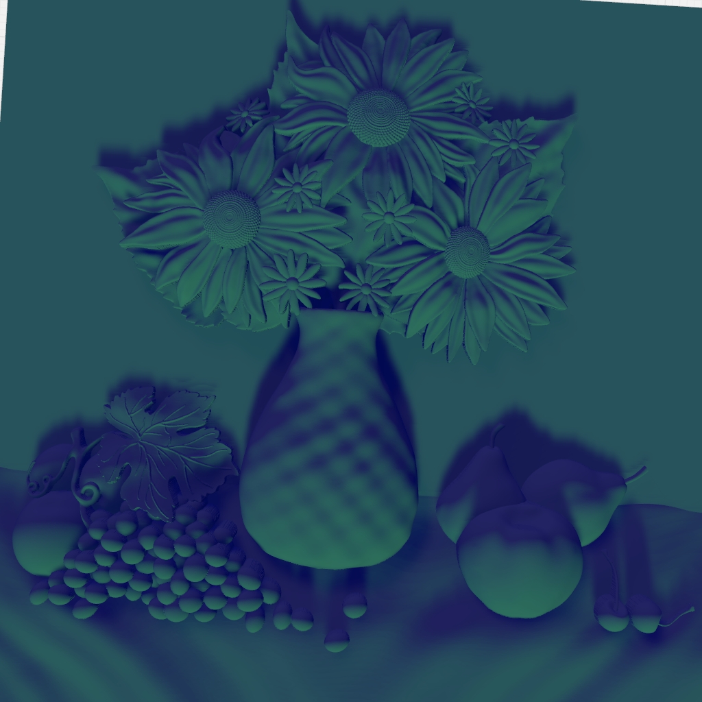Flower Vase Still Life Painting Decorative Pattern Ornate CNC STL Model CNC STL file preview 3