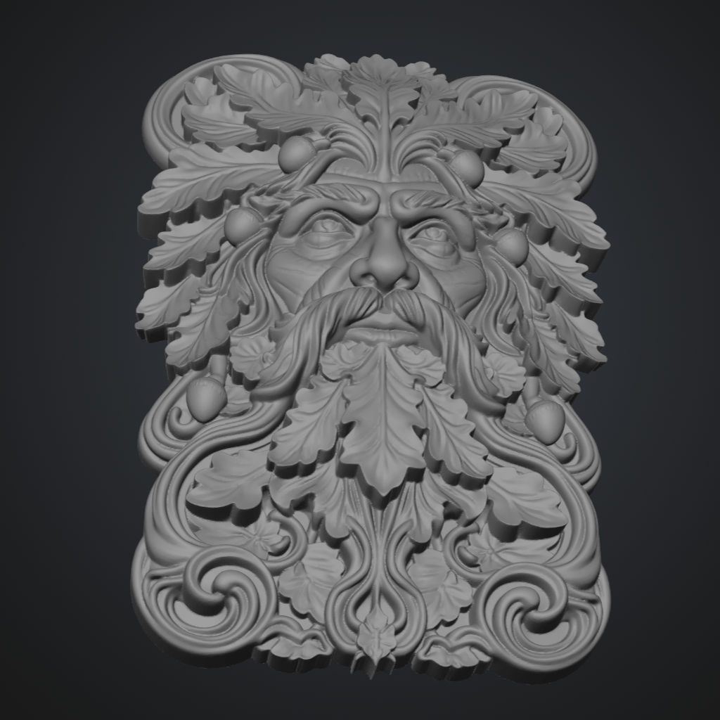 Forest Man Character CNC STL file preview 4